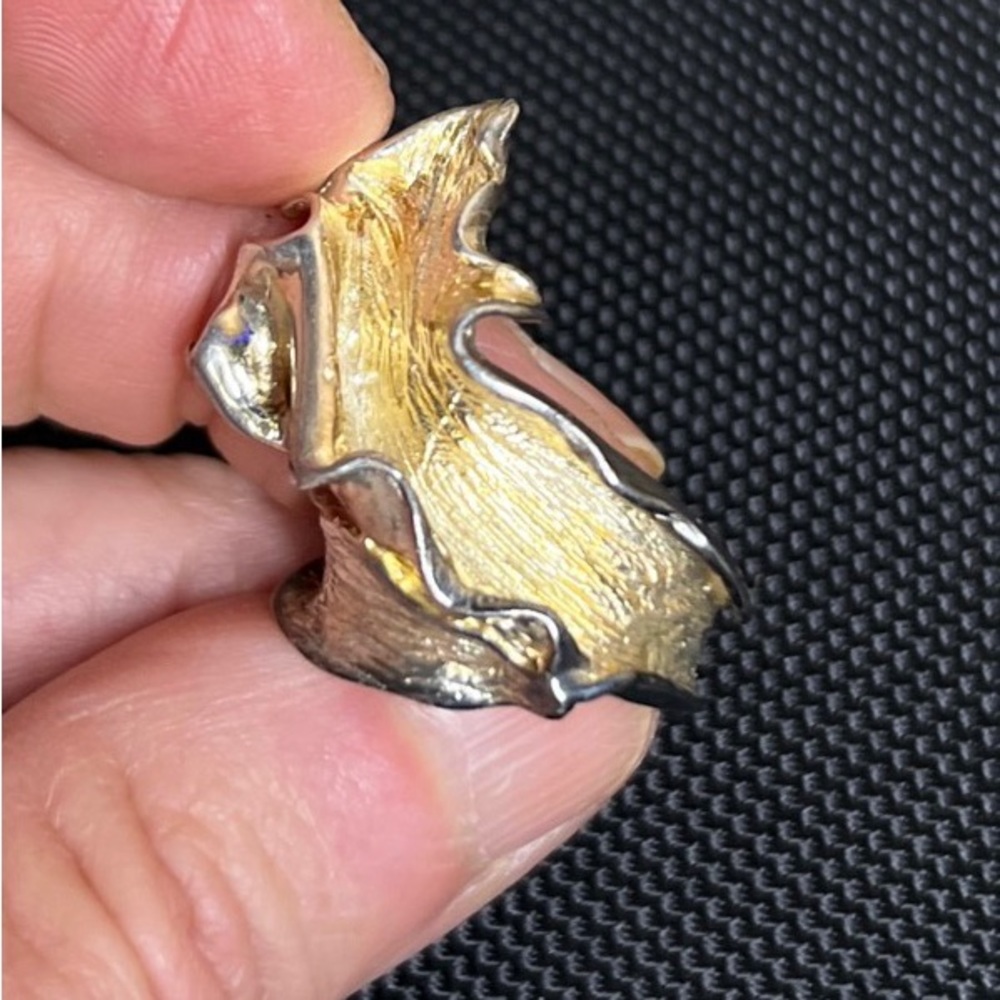 Unique Artesian Sterling Silver Ring Mark 925 Fre… - image 7